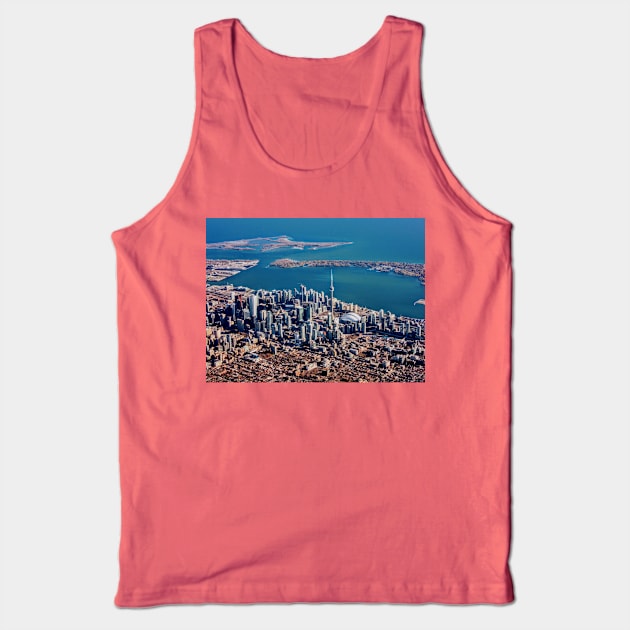 Aerial View of Toronto Tank Top by Debbie-D-Pics